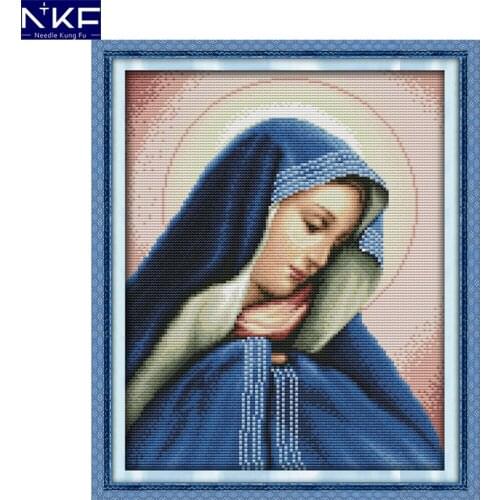 NKF Goddess figure style cross stitch Christmas stocking patterns fantasy needlepoint embroidery kit for home decoration