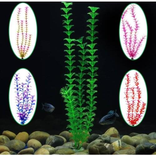 New 37CM artificial underwater plants aquarium fish tank decoration green purple water grass viewing decorations