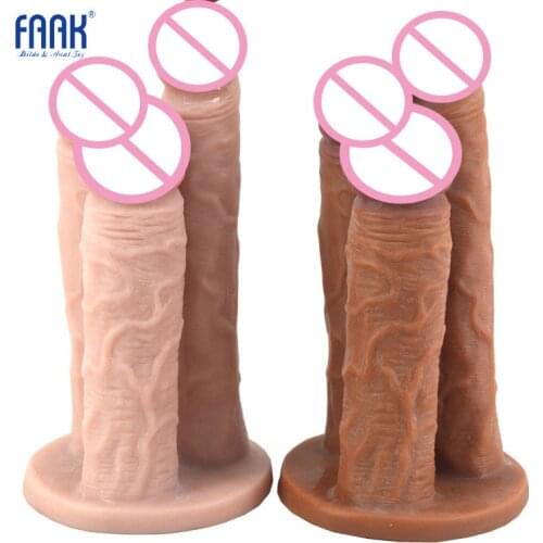 New huge dildo realistic thick dildo with 3 dildos large dick male artificial penis lesbian female Masturbation dildos for woman