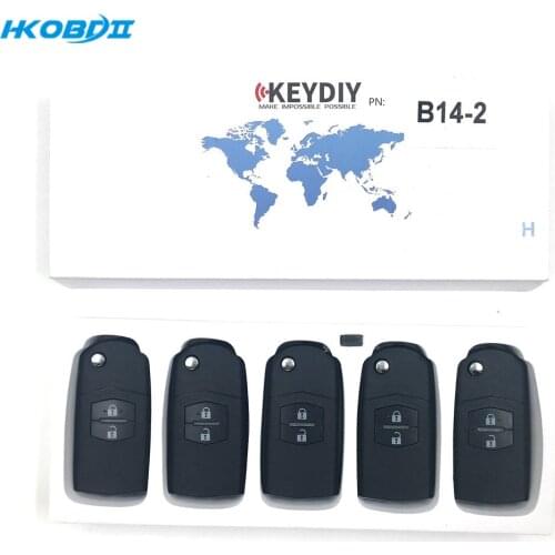 HKOBDII KEYDIY Original KD B14-2 2 Button B series Universial Remote For KD900/KD-X2/ URG200/KD MINI B Series Remote