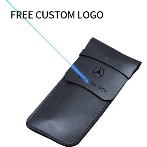 Paperboat logo custom pencil bag simple large capacity pu leather pen case hodler stationery school office supplies gift