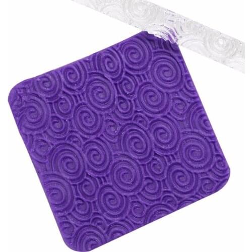 Transparent Circular acrylic Ring Rolling Pin for Cake Making decoration tool fondant embrosser mold baking pastry tool