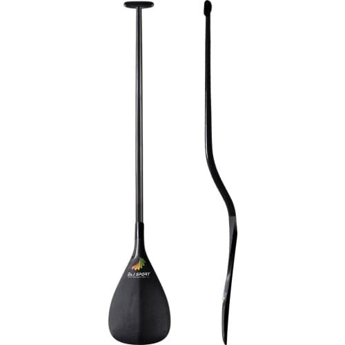 2021 Tahiti Hot Sale Carbon Fiber Outrigger Canoe Paddle With Bent Oval Shaft Va'a blade in 3 sizes