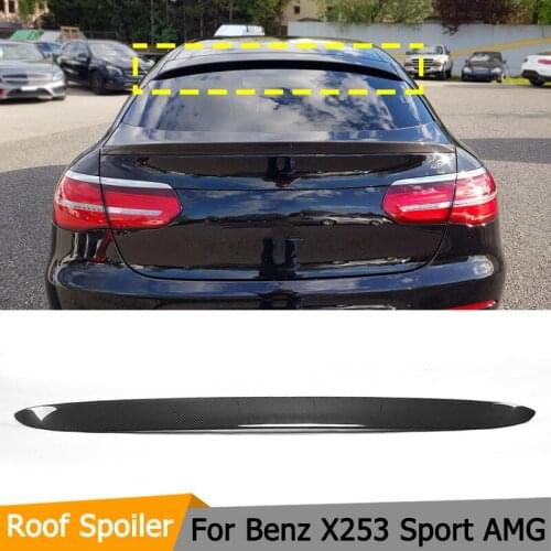 Car styling Carbon Fiber Rear Wing Roof Spoiler For Mercedes Benz GLC Class X253 Sport Utility 4 Door for GLC43 AMG GLC300 16-17