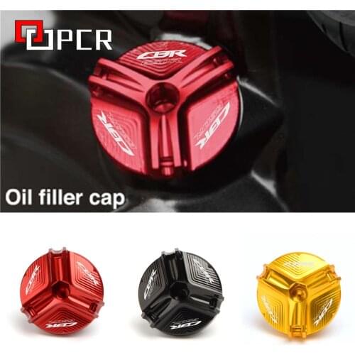 With LOGO CB 650R/CBR 650R Motorcycle Engine Oil Filter Cup Plug Cover screws For Honda cb650r cbr650r 2019 2020