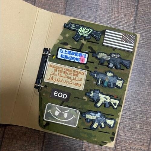Military Chapter Patch MC Camouflage Storage Book FBI Top Secret Paste Display Badge Tactical Accessory Collection Gifts