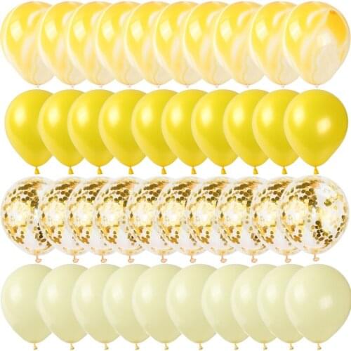 40pcs 12 inch agate latex confetti macaron balloon romantic wedding birthday party decoration helium balloon baby shower supplie