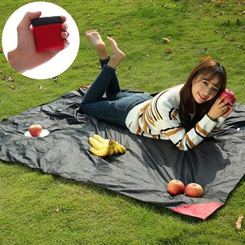 180CM×150CM 4 Colors Optional Portable Pocket Picnic Mat Nylon Ultralight Folding Waterproof Ground Mattress for Outdoor
