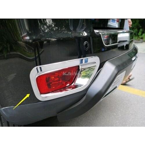For Jeep Compass 2011 2012 2013 2014 2015 Chrome Rear Tail Fog Lights Lamp Cover Trim ABS 2pcs