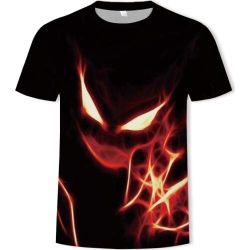 2021 el último diseño de los hombres de la calle tendencia camiseta 3D Impresión de letra de grafiti símbolo patrón de manga cor