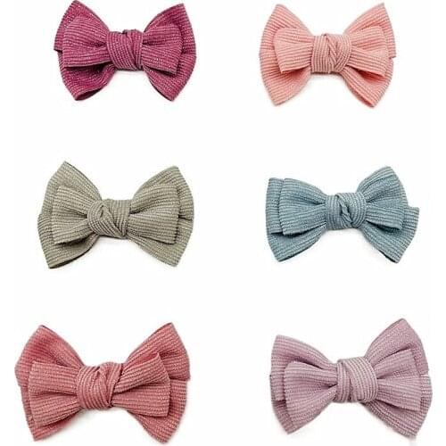 3pcs Velvet Diy Bowknot Patches Bow Shoe Clothes Applique Hair Clips Garment Accessory Decoration (No Clips Included)