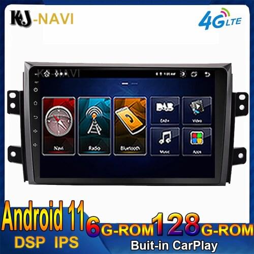 9 Inch DSP IPS Android 11.0 System For Suzuki SX4 1 2006 - 2016 No DVD Car Player Radio Video Multimedia GPS Navigation 4G Lte