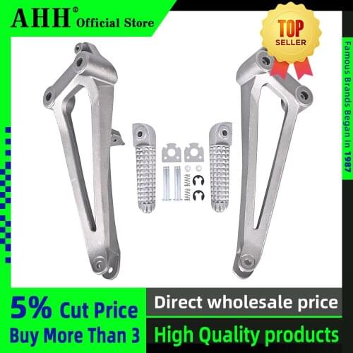 AHH Motorcycle Aluminium Rear Footrests Bracket Kit Foot Pegs Rest Assembly For Yamaha YZF1000 R1 2009 2010 2011 YZF R1 YZF-R1