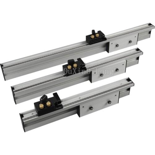 1PCS Miter Gauge Aluminium Fence 450mm/600mm/800mm with Flip Stop GF30