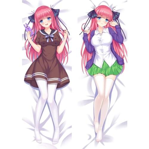 Anime Dakimakura The Quintessential Quintuplets Nakano Nino Hugging Body Pillow Case DIY Custom Long Pillow Cover New Design