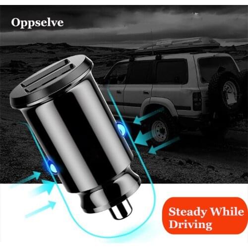 Mini USB Car Charger For Mobile Phone Tablet GPS 3.1A Fast Charging Car-Charger Dual USB Car Phone Charger Adapter in Car
