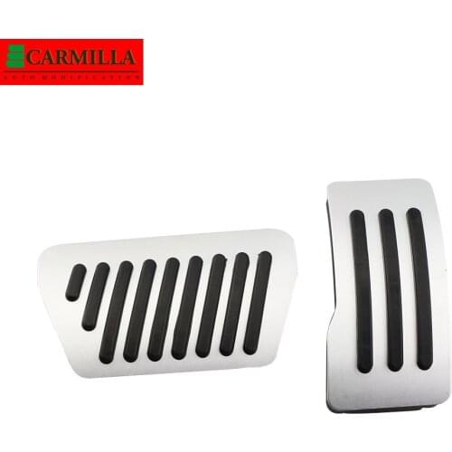 Carmilla AT Car Pedals for Mitsubishi PAJERO 2010 - 2021 Gas Brake Pedal Protection Cover Accessories Stainless Steel
