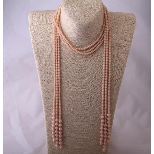 Free Shipping Fashion 3pc Set Crystal Beads Statement Necklaces Glass Beads Neck Long Necklace