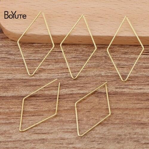 BoYuTe (200 Pieces/Lot) 0.7*20*30MM Metal Brass Wire Open Quad Materials Hand Made Diy Jewelry Accessories