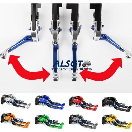 For Triumph SPEED TRIPLE 2004-2007 / Daytona 600/650 2004-2005 Adjustable Motor Folding Extendable Clutch Brake Levers A Pair