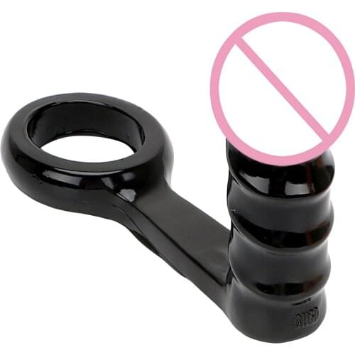 IKOKY Penis Rings Colorful Sex Toys for Woman/Man Erotic Toys Cock Ring Vagina Massager G-spot Stimulate Anal Plug Dildos