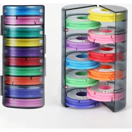 Rainbow Fishing Main Line Box Winding Board 4-16 Axis Silicone Coil tackle box Portable Fishing Accessories Tool Supplies
