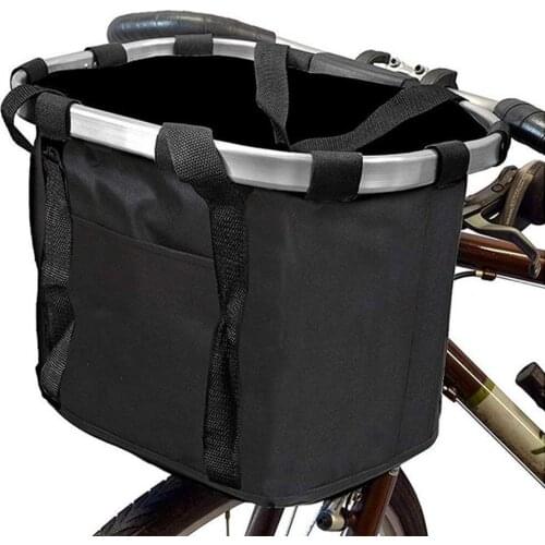 Bicycle Basket Handlebar Pannier Cycling Carryings Holder Bike Riding Pouch Cycle Biking Front Baggage Bag Bike Accessories