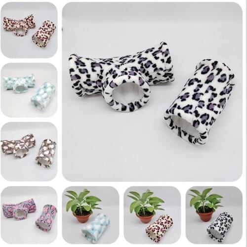 New Guniea Pig Small Pet Cage Sugar Glider Guinea Pig Tunnel Hamster Rat Squirrel Nest Pet Cage Sleeping Bed Plush Metal