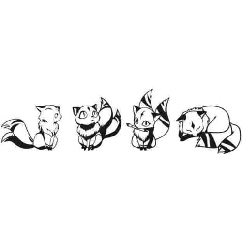 Pegatina Inuyasha Kirara Sticker Anime Cartoon Car Decal Sticker Vinyl Wall Stickers Decor Home Decoration