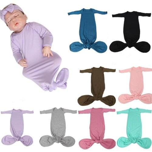 Newborn pajamas bag baby romper skin-friendly European and American one-piece baby sleeping bag romper fart clothes Newborn set