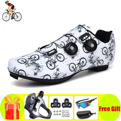 Professional Sapatilha Ciclismo Road Cycling Shoes Sapatilha Ultra-light Pedals Breathable Self-locking Sports Bike