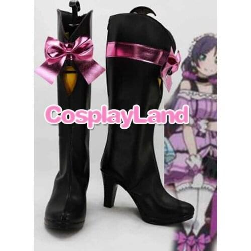 Customize Boots Love Live ! KiRa-KiRa Sensation! Nozomi Tojo Cosplay Boots Cosplay Costume Anime Party Shoes