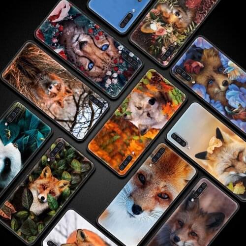 Animal Fox Autumn Silicone Phone Case For Samsung Galaxy A51 A21s A71 A12 A31 A52 A41 A32 5G A02s A11 A02 Capas