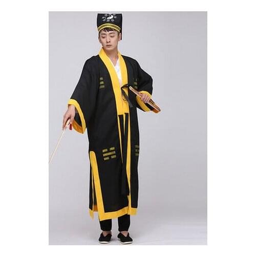 Taoist clothing taoist clothes taoist robe taoist priest costume halloween costumes for men ancient chinese costumes