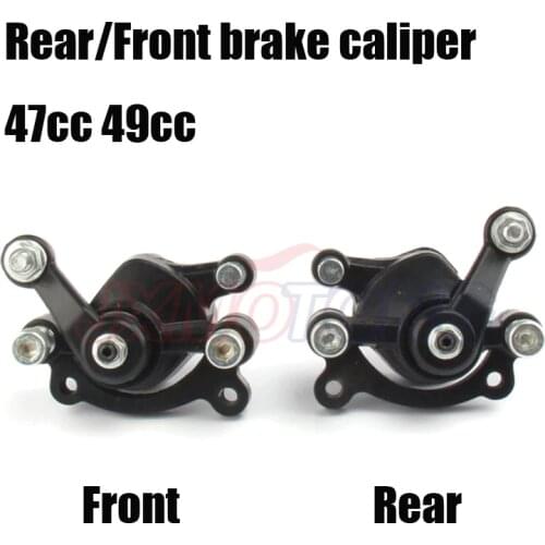 47cc 49cc pocket bike Rear/Front brake caliper accessories 2 stroke pit mini moto bike atv quad engine gas scooter parts