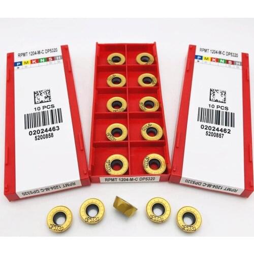 Turning inserts RPMT1204 MC DP5320 carbide inserts CNC lathe parts tools RPMT 1204 machine tool accessories milling inserts RPMT