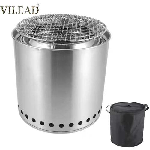 LOOGU Outdoor Camping Wood Stoves Windproof Furnace Portable Picnic Stoves Cross Survival Trekking Hiking Stainless Furnace