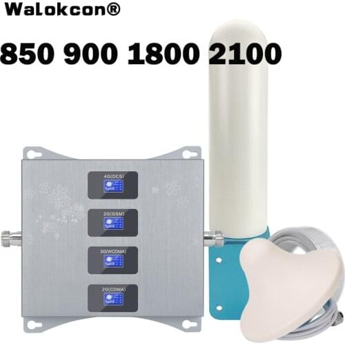 2g 3g 4g Signal Amplifier CDMA UMTS GSM WCDMA DCS LTE 850 900 1800 2100 Signal Booster Mobile Phone Repeater Cellular Booster
