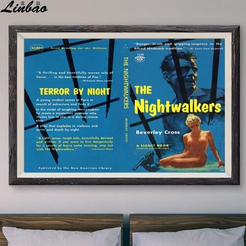 V240 1958 The Nightwalkers! Vintage Classic Movie Print Silk Poster Home Deco Wall Art Gift