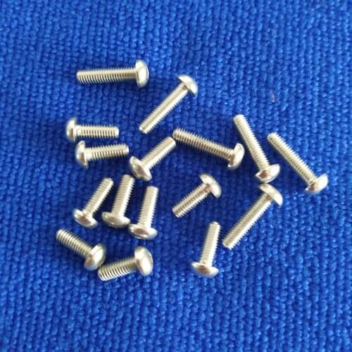 20pcs M3*5/6/8/10/12/14/16mm Anodized Silver color Aluminum Hex socket button head cap screw for RC Model screws