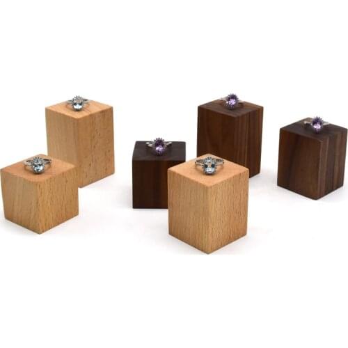 Vintage Beech Wood Jewelry Display Blocks Earrings Display Holder Ring Display Holder Jewellery Display Riser