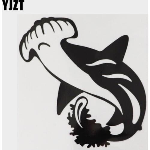 YJZT 15.3CM×15.7CM Mysterious Pattern Vinyl Hammerhead Marine Decal Car Stickers 13D-1260
