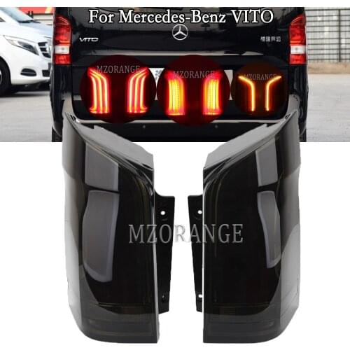 MZORANGE LED Tail Light For Mercedes-Benz VITO 2016 2017 2018 Taillights Turn Dynamic Signal Brake Light Accessories Car Styling