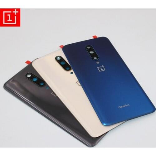 100%Original Oneplus 7 Pro Back Cover Glass Rear Door Housing Replacement For One Plus 1+7Pro GM1910 GM1911 GM1913 + Camera Lens