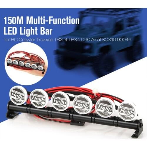 1450M Multi-Function Round Lamp LED Light Bar For Traxxas Hsp Redcat Rc4wd Tamiya Axial Scx10 D90 RC Crawler