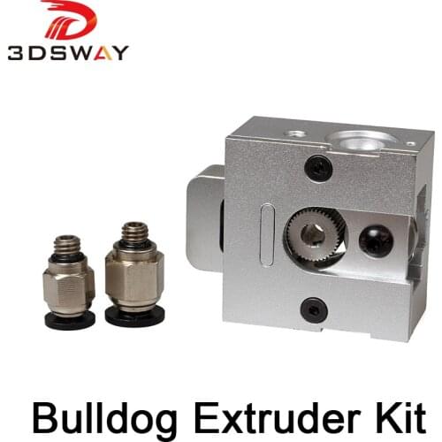3DSWAY 3D Printer Extruder Kit Aluminium Alloy Extruder 3D J-head MK8 Bulldog Universal Extruder Kit Drive Gear Coupler