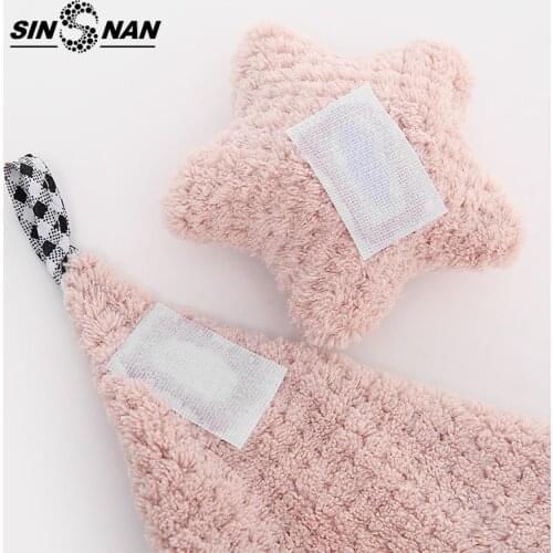 SINSNAN 4PCS Highquality Microfiber Hand Towel Lace Handkerchief Women Pineapple Lattice Fabric Absorbent Kitchen Hanging Towels