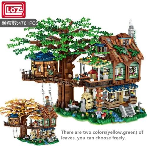 4761pcs LOZ mini Blocks Kids Building Toys Teens Adult Puzzle 1033 Treehouse no original box