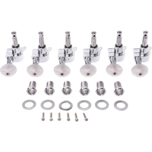 6pcs/set Hot Chrome Guitar Inline String Tuning Pegs Tuners Machine Head 6R Right