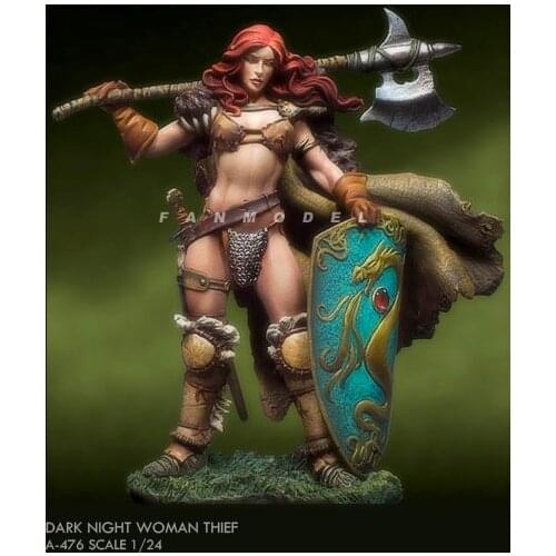 75mm 1/24 Resin model kits figure beauty colorless and self-assembled A-476